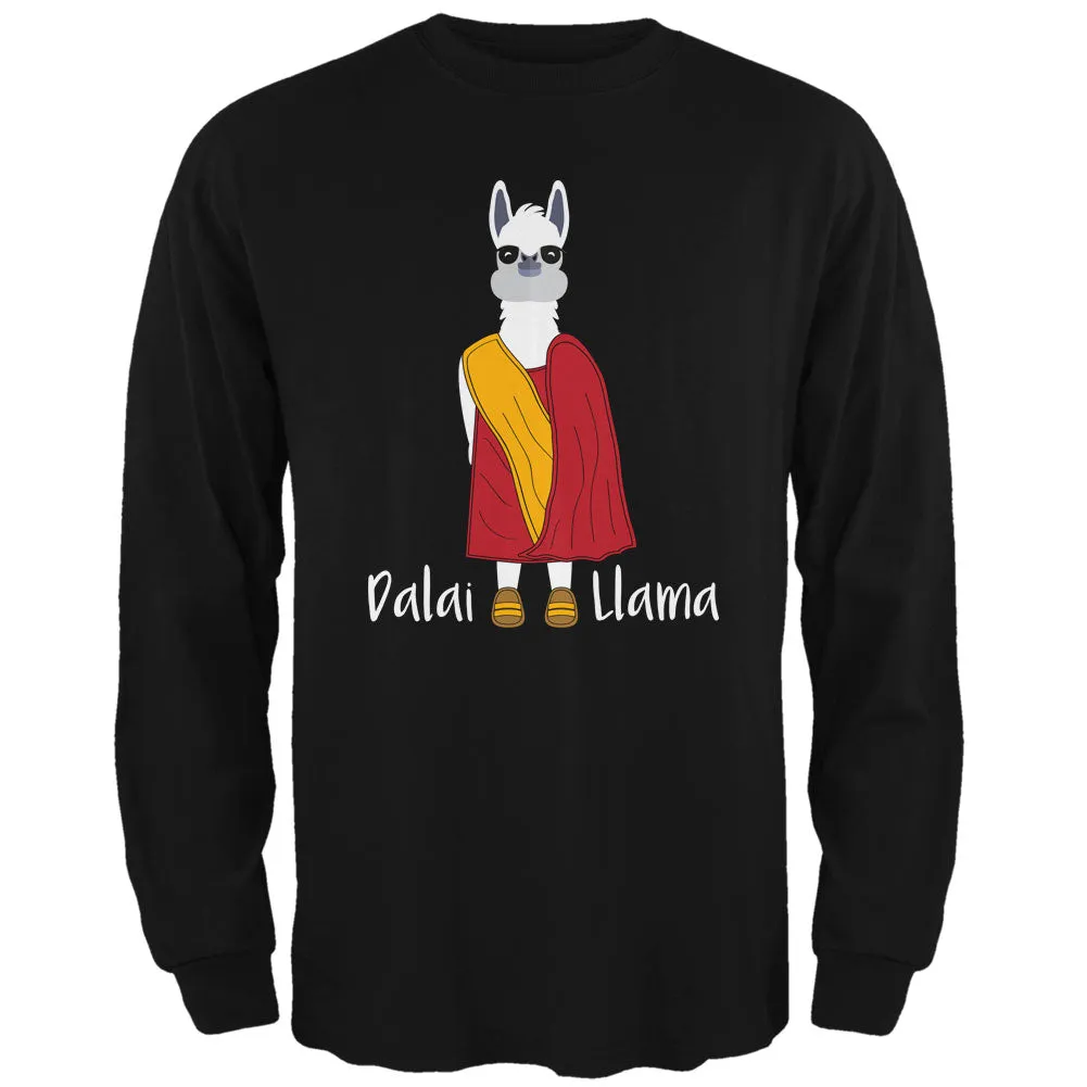 Funny Dalai Lama Llama Pun Mens Long Sleeve T Shirt sold by Old Glory