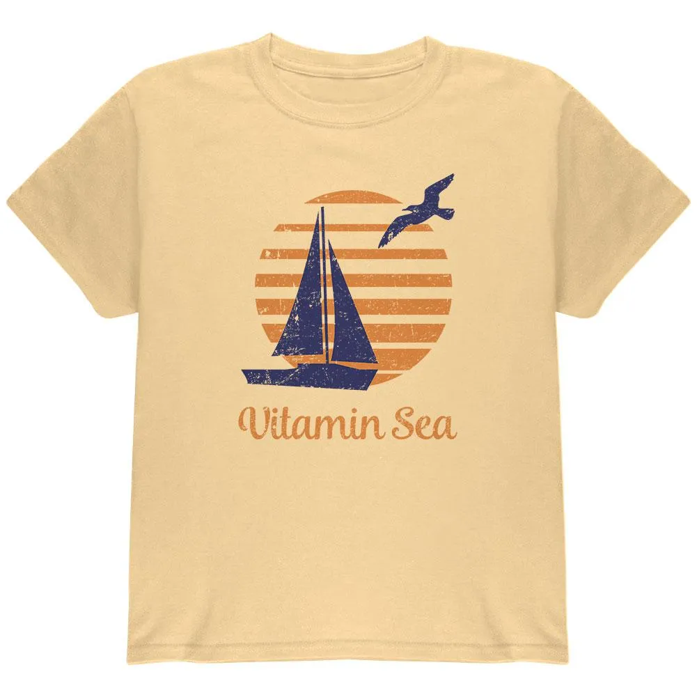Summer Sun Vitamin Sea Sailboat Youth T Shirt sold by Old Glory