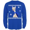 Big Alpaca Scarf Ugly Christmas Sweater Mens Long Sleeve T Shirt sold by Old Glory