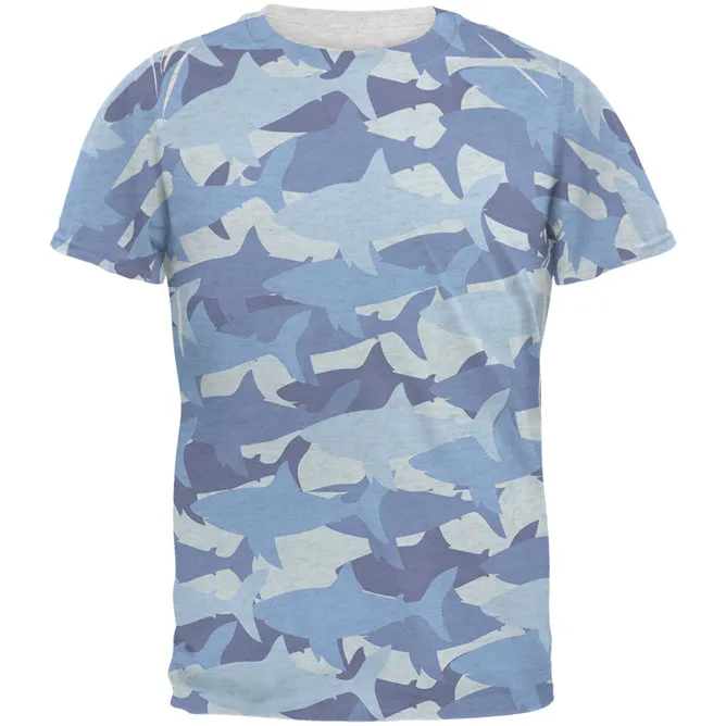 Great White Shark Camo Men's Soft T-Shirt sold by Old Glory product image thumbnail 2