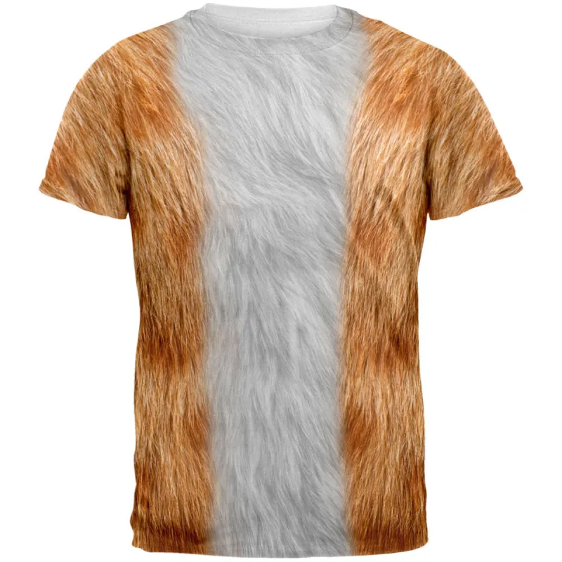 Halloween Orange Cat Costume All Over Adult T-Shirt sold by Old Glory