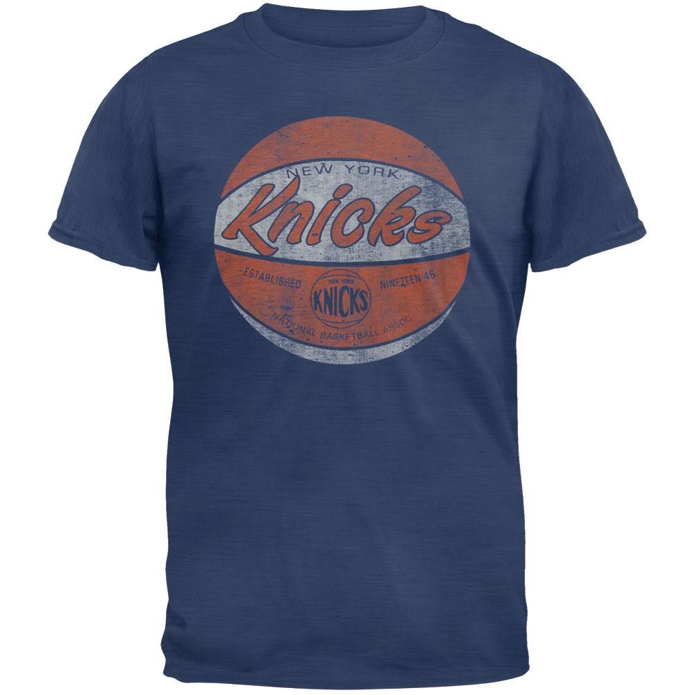 New York Knicks - Logo Scrum Premium Blue T-Shirt sold by Old Glory