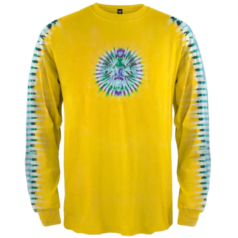 Yellow Pleated Sleeve Long Sleeve T-Shirt sold by Old Glory