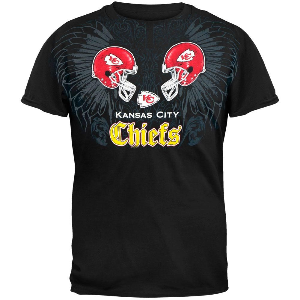 Kansas City Chiefs - Face Off Adult T-Shirt sold by Old Glory