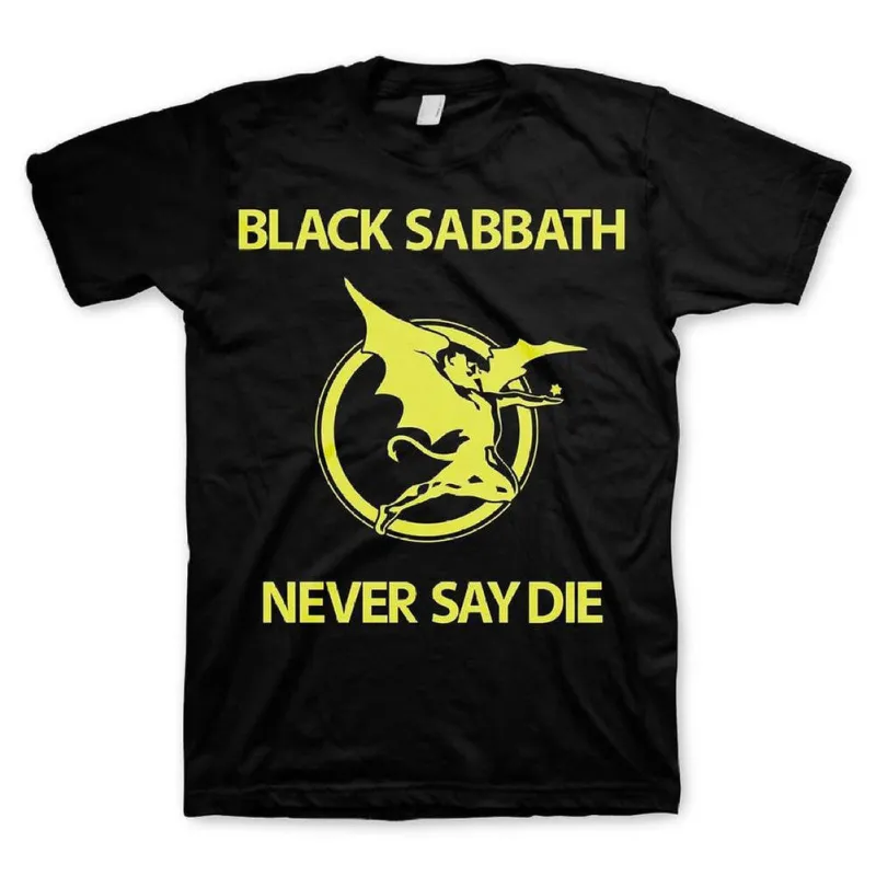 Black Sabbath - Never Say Die Adult T-Shirt sold by Old Glory