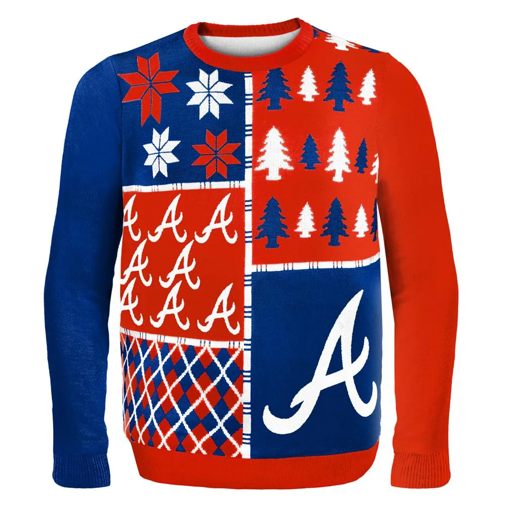 Atlanta Braves - Busy Block Ugly Christmas Sweater sold by Old Glory