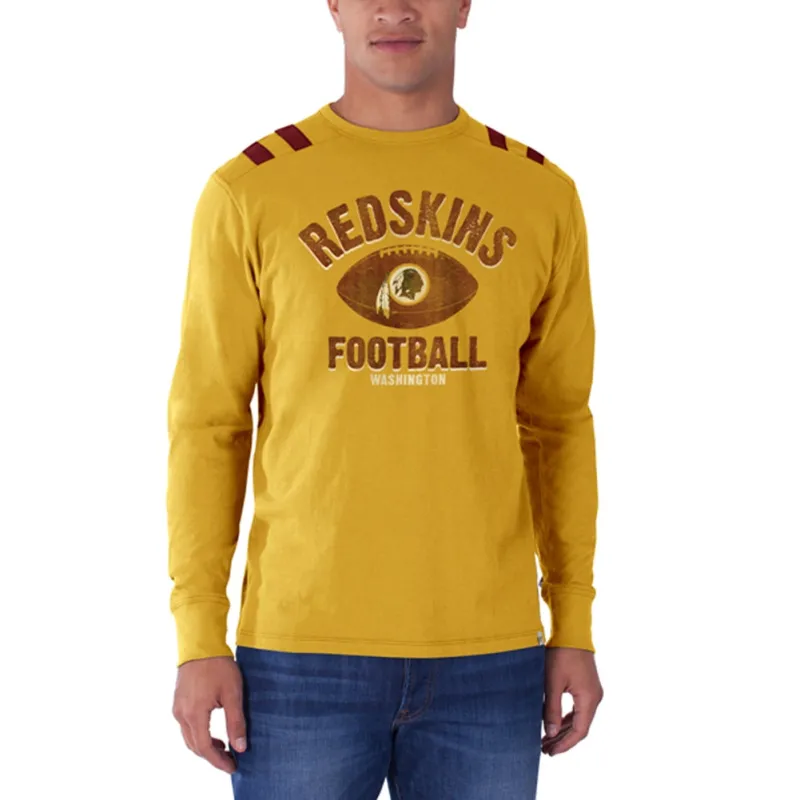Washington Redskins - Football Logo Bruiser Premium Long Sleeve T-Shirt sold by Old Glory