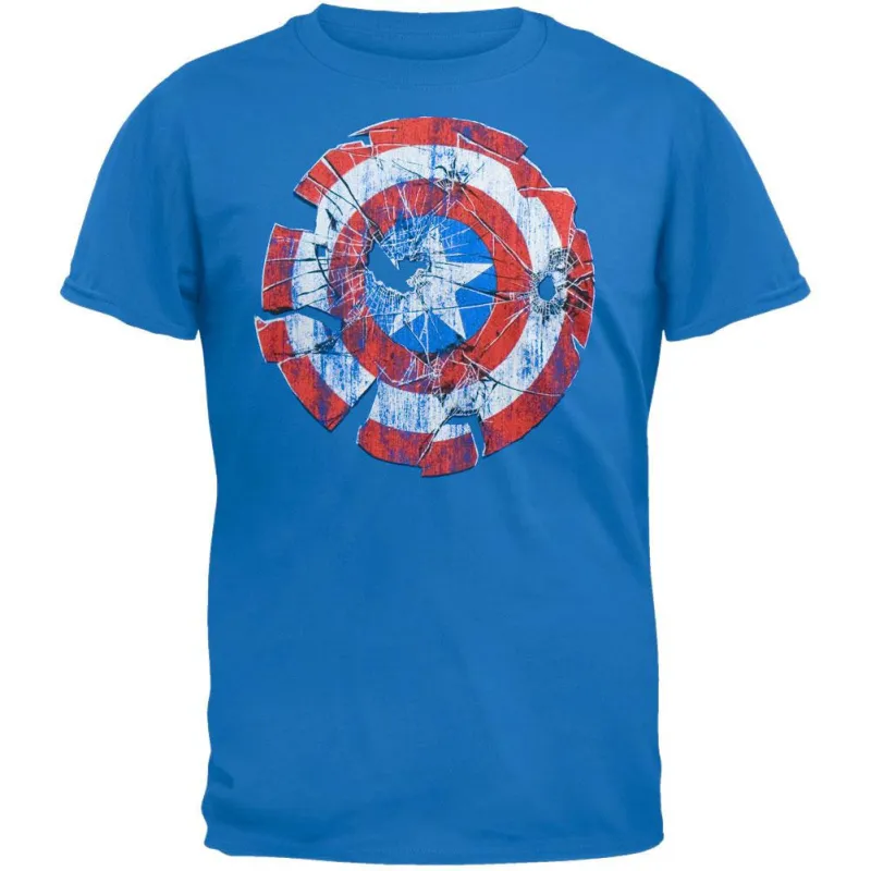 Captain America - Glass Shield Soft T-Shirt sold by Old Glory