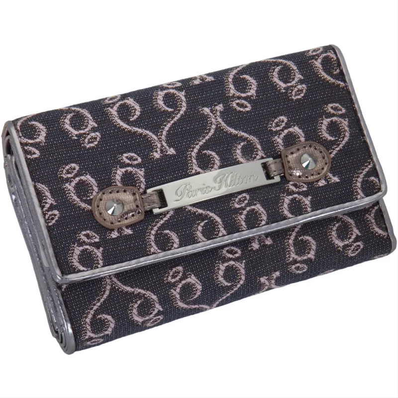Paris Hilton Handbags - Desire Grey Wallet 3.5" x 5.5" made by Old Glory
