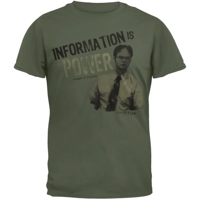 The Office - Info Is Power T-Shirt sold by Old Glory