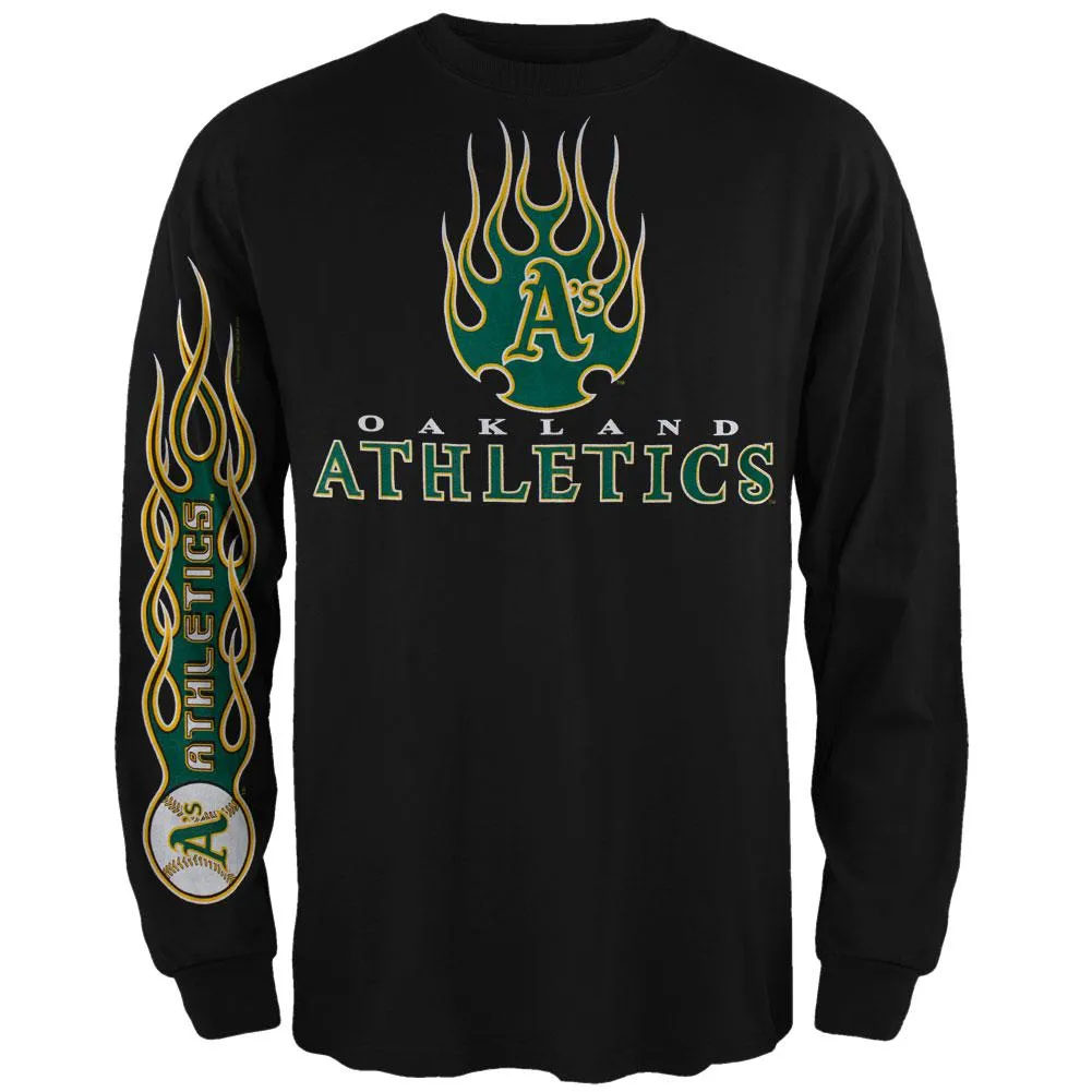 Oakland Athletics - Heaters Long Sleeve T-Shirt sold by Old Glory