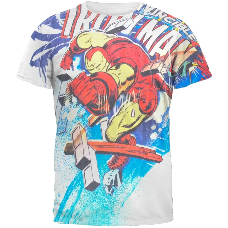 Iron Man - Punch All-Over Soft T-Shirt sold by Old Glory