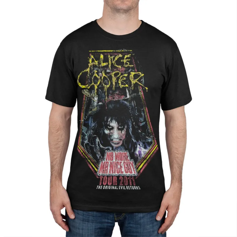 Alice Cooper - No More Mr. Nice Guy 2011 Tour Black T-Shirt sold by Old Glory