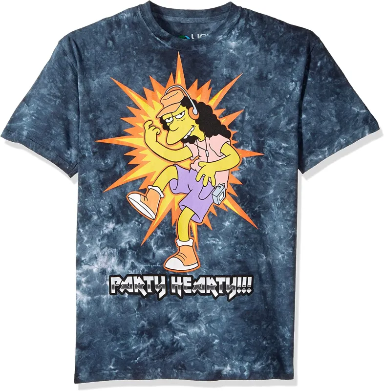 Simpsons Metal Rules Tie Dye Mens T Shirt sold by Old Glory