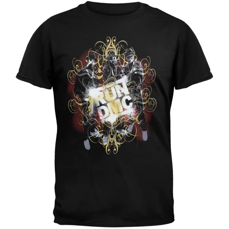 Run DMC - Glitter Gold Collage Mens T Shirt sold by Old Glory