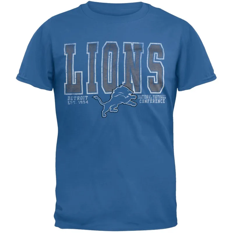 Detroit Lions - Flanker Premium Mens T Shirt sold by Old Glory
