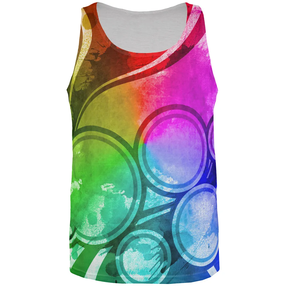 Art Deco Grunge Splatter All Over Mens Tank Top sold by Old Glory