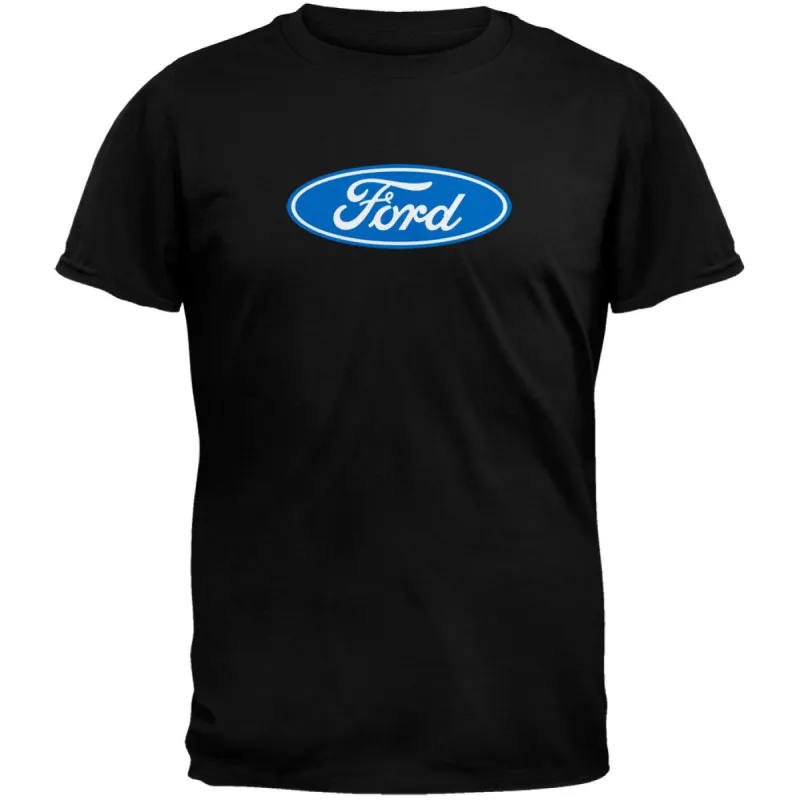 Ford Logo Black T-Shirt sold by Old Glory