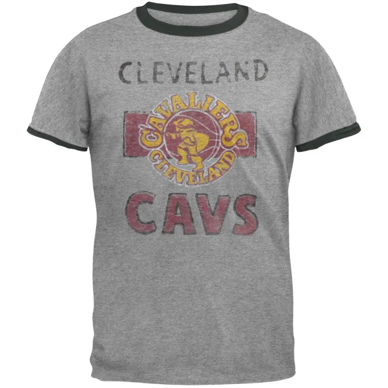 Cleveland Cavaliers - Classic Logo Soft Ringer T-Shirt made by Old Glory