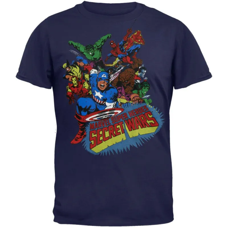 Marvel Heroes - Vintage Paper Soft T-Shirt made by Marvel