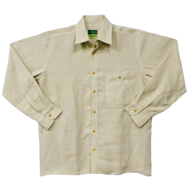 Long Sleeve Hemp Men's Button Down Dress Shirt made by Old Glory