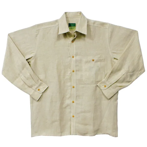Long Sleeve Hemp Men's Button Down Dress Shirt sold by Old Glory