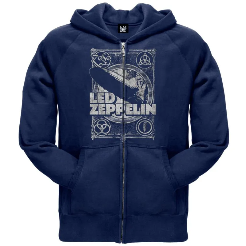 Led Zeppelin You Shook Me Mens Zip Hoodie made by Led Zeppelin