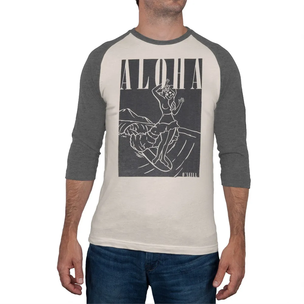 O'Neill - Nevermind Asphalt Heather Raglan sold by Old Glory