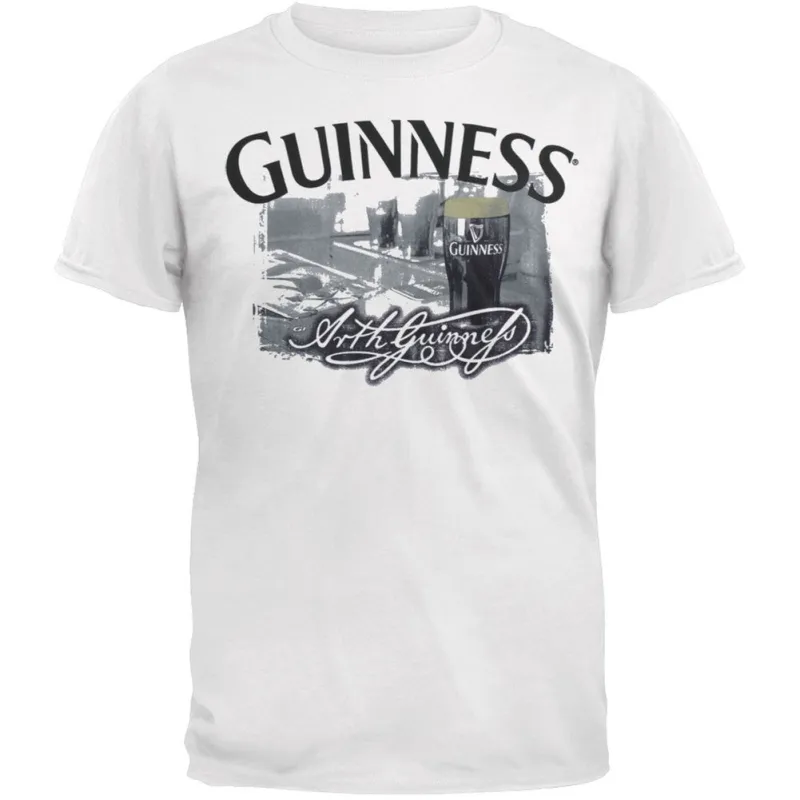 Guinness - Black & White T-Shirt made by Guinness