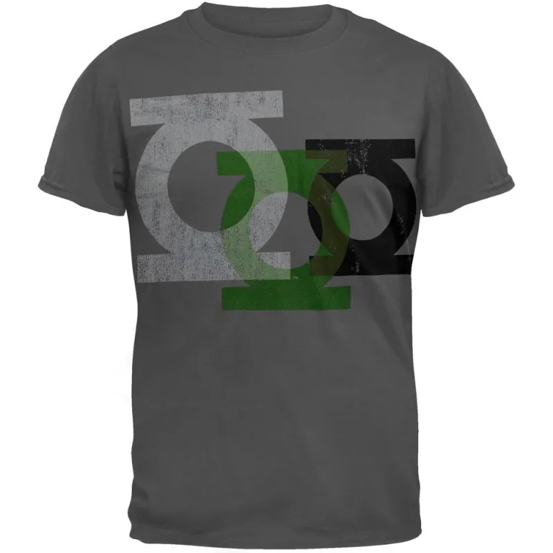 Green Lantern - Logo Repeat Four Soft T-Shirt made by Old Glory