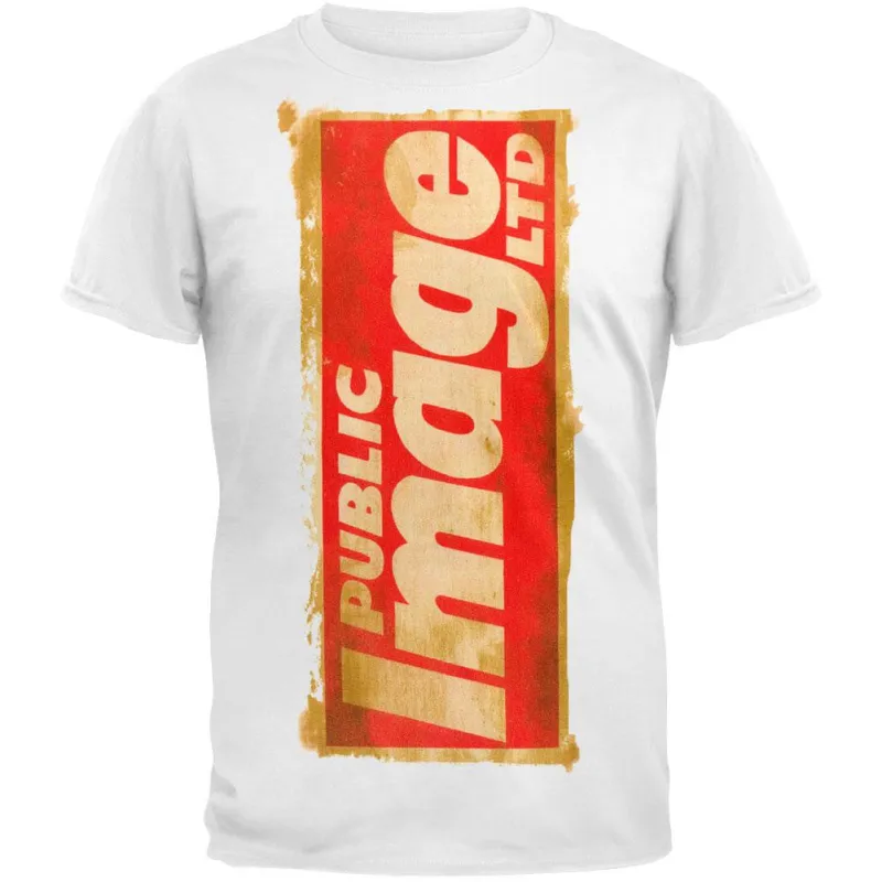 Pil - Tag Logo 2010 Tour Soft T-Shirt made by Old Glory