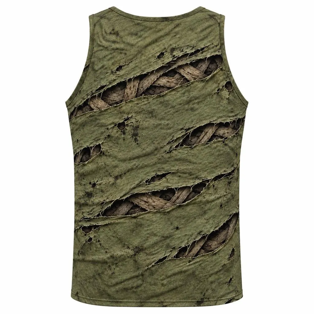Wrapped Mummy Breakout Costume All Over Men's Tank Top sold by Old Glory product image thumbnail 2