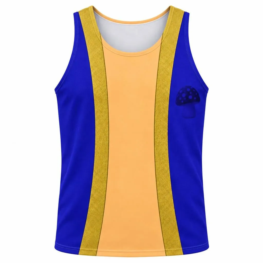 Mini Mushroom Master Sidekick Costume All Over Men's Tank Top sold by Old Glory