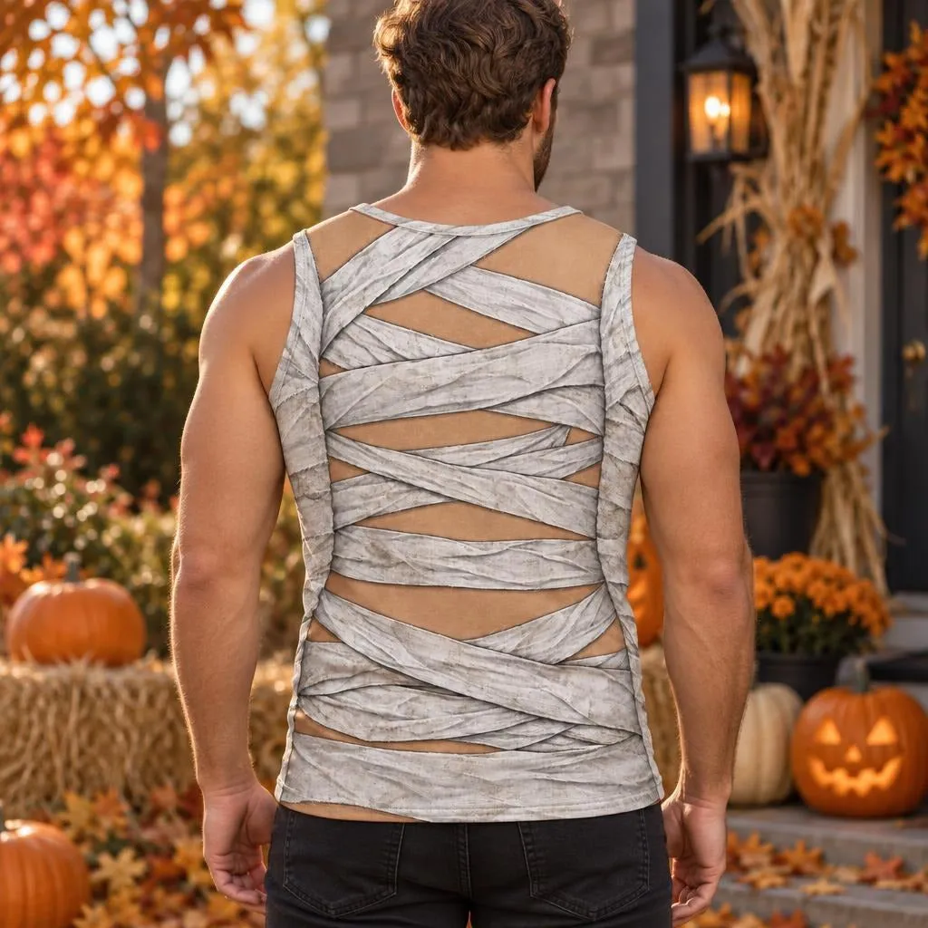 Sexy Mummy Costume All Over Men's Tank Top sold by Old Glory product image thumbnail 5