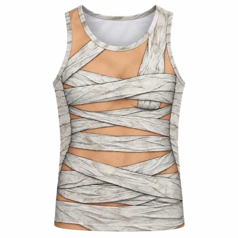 Sexy Mummy Costume All Over Men's Tank Top made by Old Glory