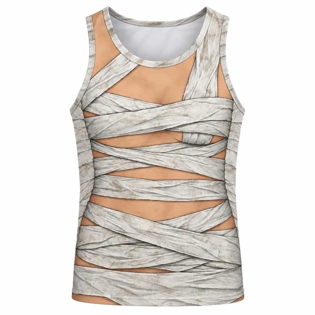 Sexy Mummy Costume All Over Men's Tank Top sold by Old Glory