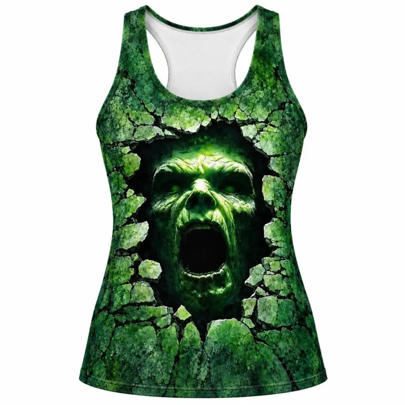Zombie Breakthrough All Over Women's Racerback Tank Top made by Old Glory