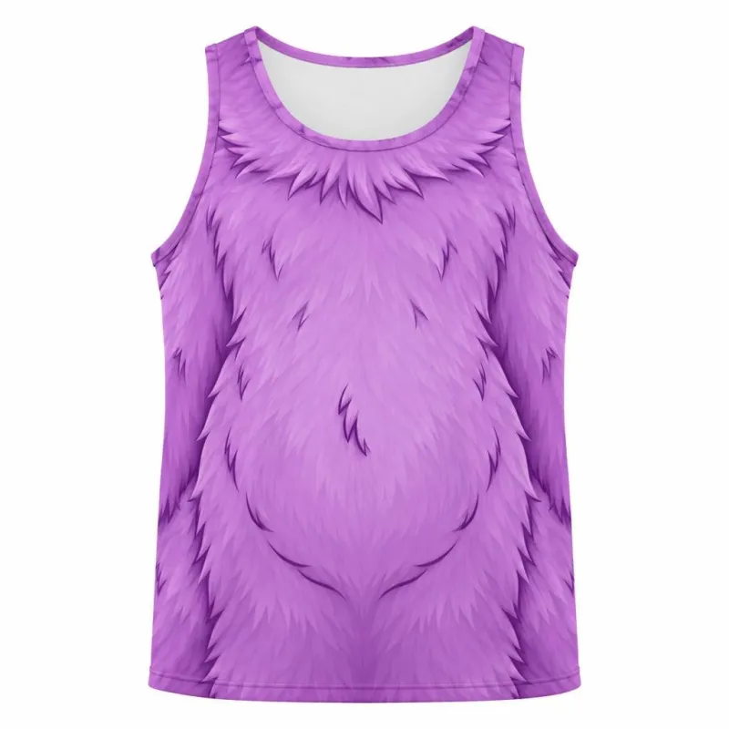 Oddly Adorable Purple Monster All Over Men's Tank Top made by Old Glory