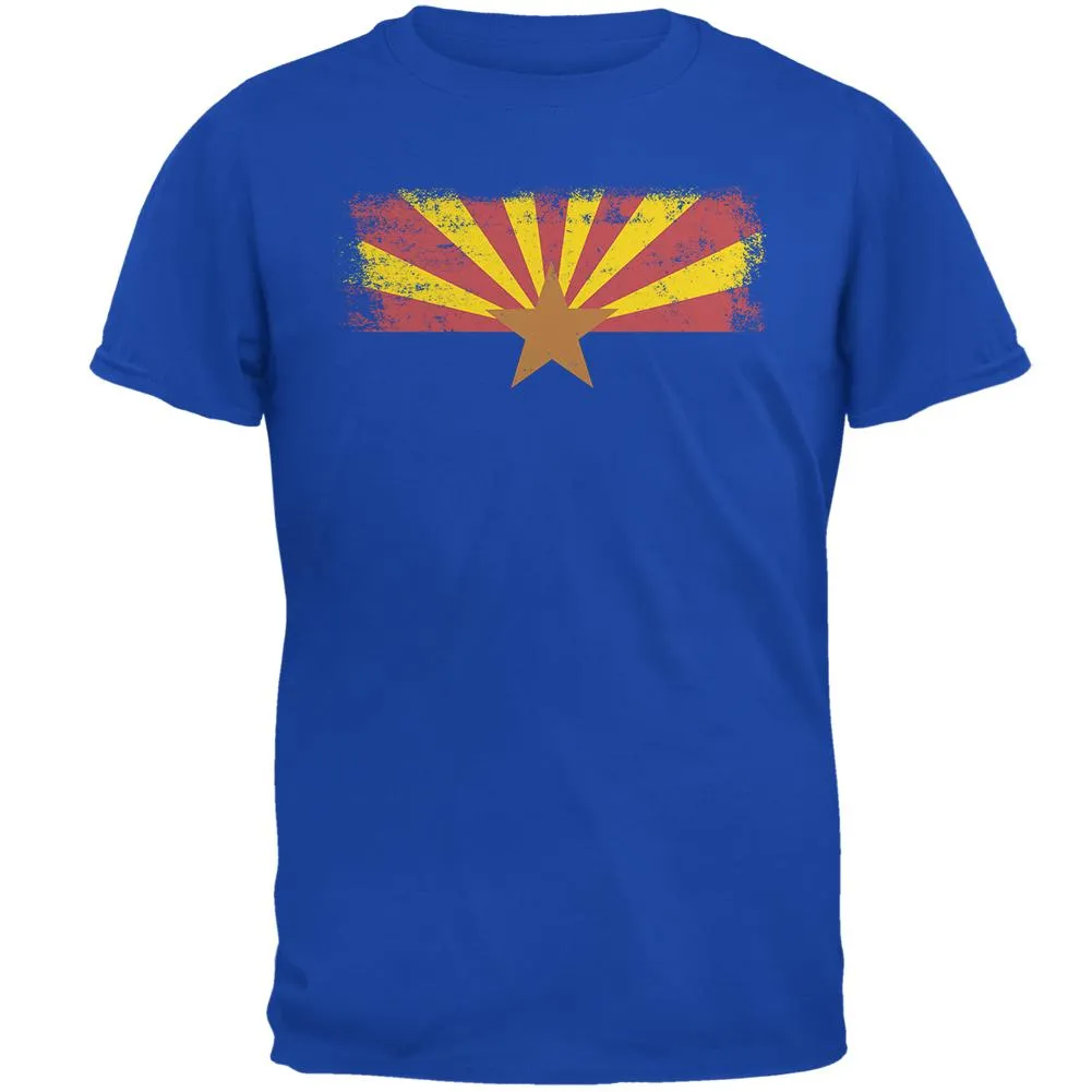 Born and Raised Arizona State Flag Mens Soft T Shirt sold by Old Glory