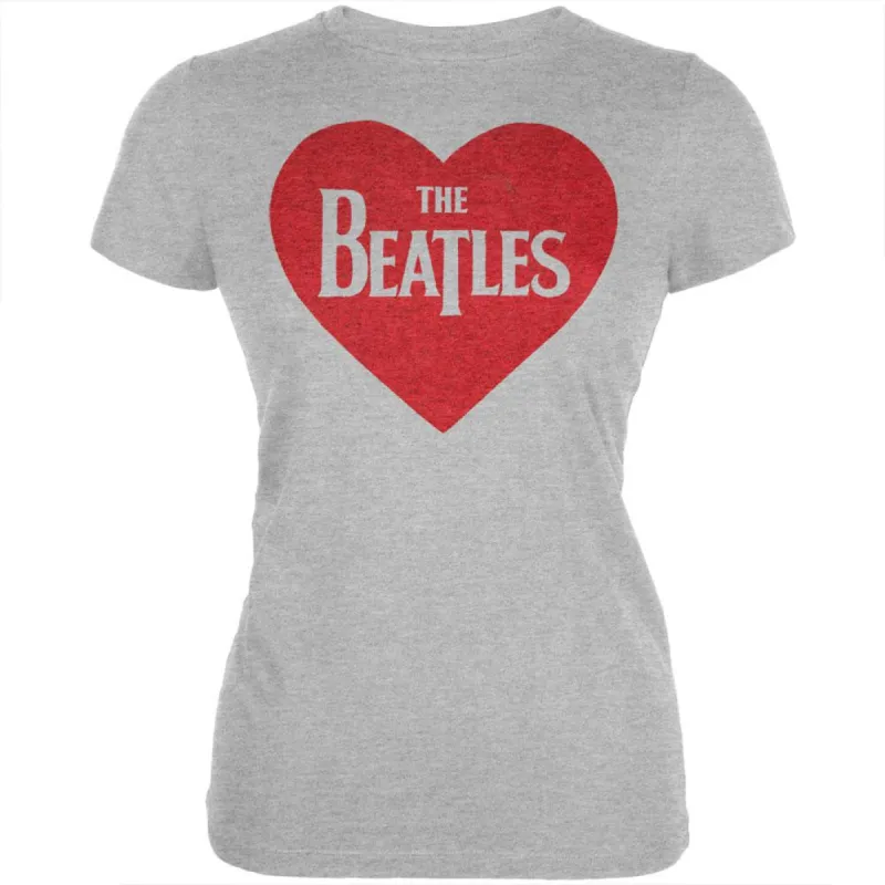 The Beatles - Red Heart Juniors T-Shirt sold by Old Glory