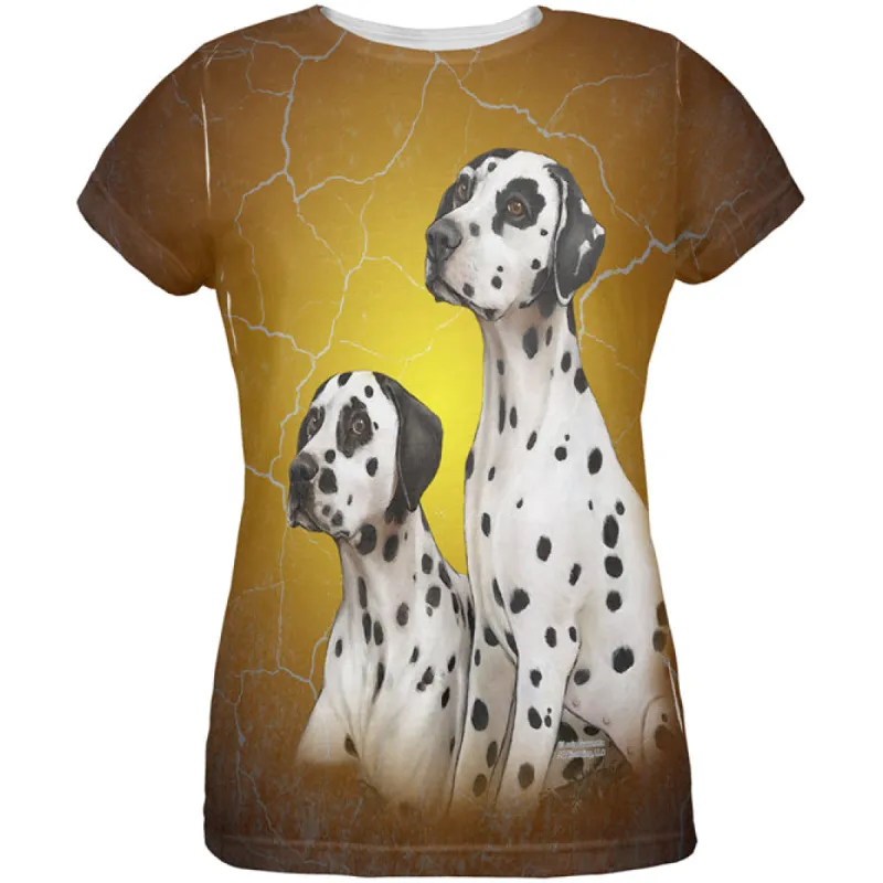 Dalmatians Live Forever All Over Womens T Shirt sold by Old Glory