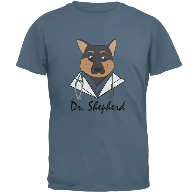 Doctor Shepherd German Dog Funny Cute Mens T Shirt sold by Old Glory