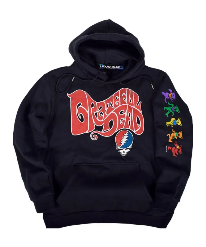 Grateful Dead- The Grateful Dead Mens Navy Pullover Hoodie sold by Old Glory