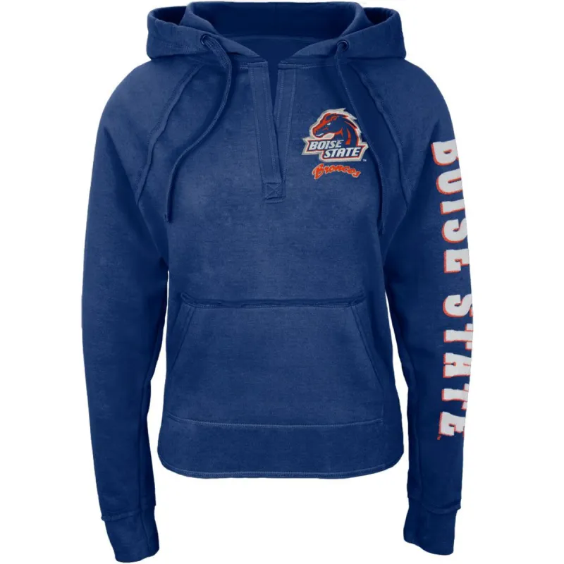 Boise State Broncos - Glitter Team V-Neck Juniors Pullover Hoodie sold by Old Glory
