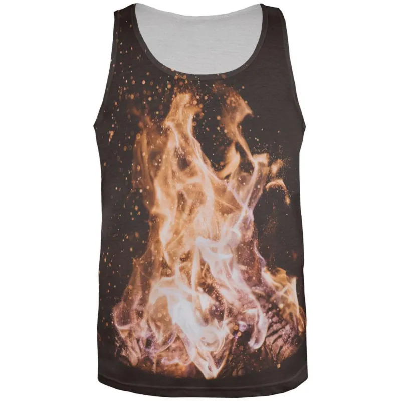 Autumn Bonfire Love All Over Mens Tank Top sold by Old Glory