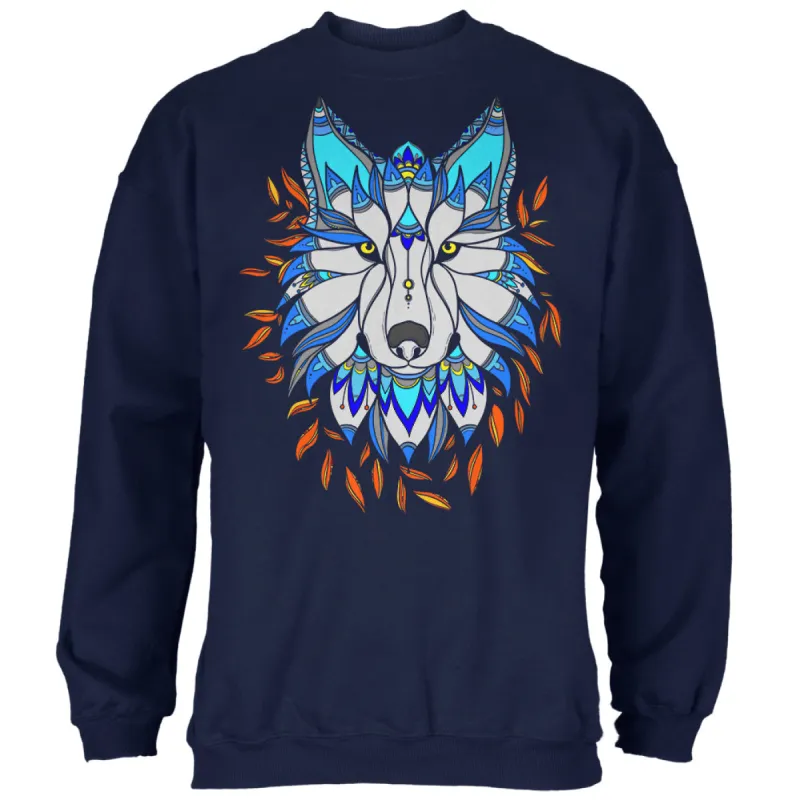 Totem Wolf is my Spirit Animal Mens Sweatshirt sold by Old Glory