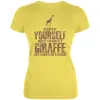 Always Be Yourself Giraffe Juniors Soft T Shirt sold by Old Glory