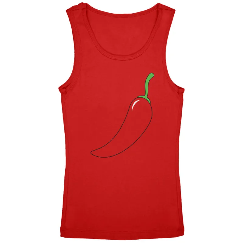 Halloween Chili Pepper Costume of Cinco de Mayo Youth Girls Tank Top sold by Old Glory