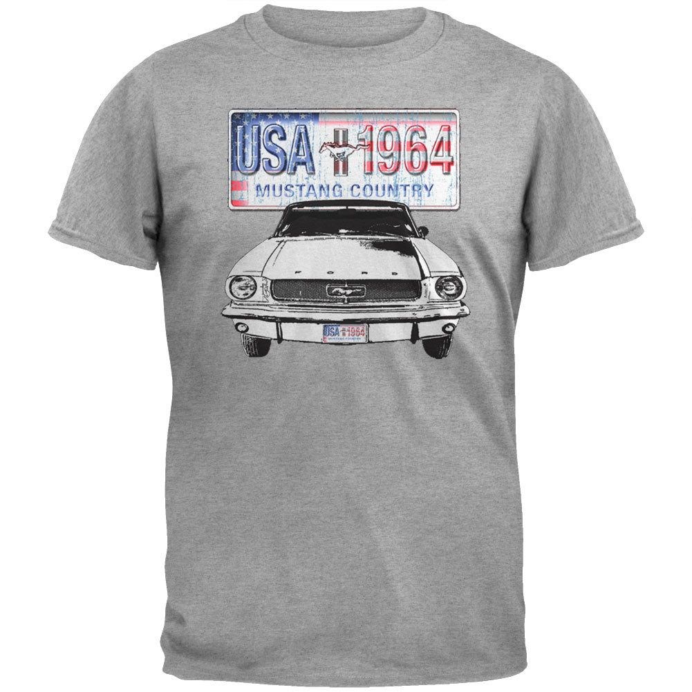 Ford - Mustang Country Grey Adult T-Shirt sold by Old Glory