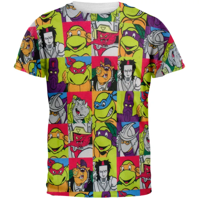 Teenage Mutant Ninja Turtles - Cast All Over Adult T-Shirt sold by Old Glory